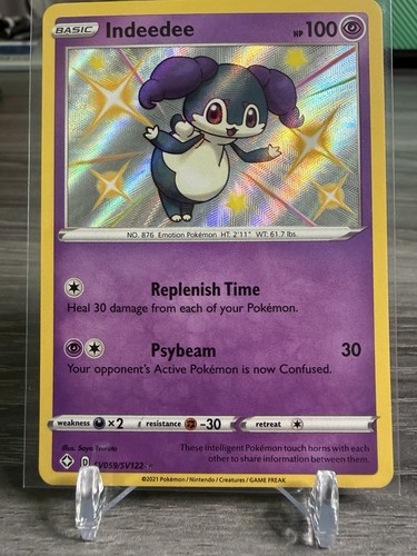 Indeedee SV059/SV122 Shining Fates: Shiny Vault Holo Pokemon Tcg