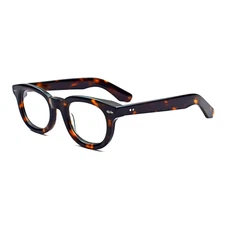 New Trendy Thick Acetate Eyeglasses Frames Retro Reading Glasses Recessed Design