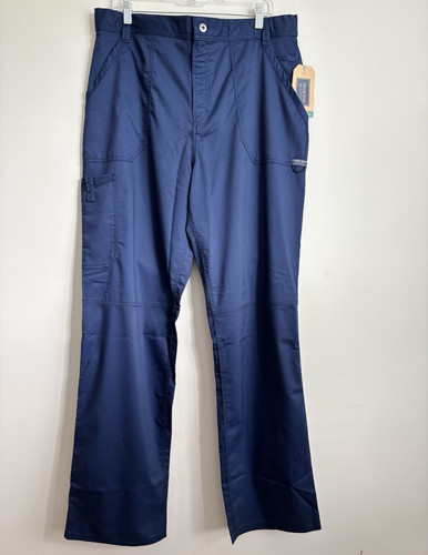Cherokee Workwear Men’s Modern Tall Scrub Pants Navy Size L WW140T