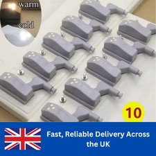 10pcs Cabinet Cupboard Closet Wardrobe Door Inner Hinge Kitchen LED Sensor Light