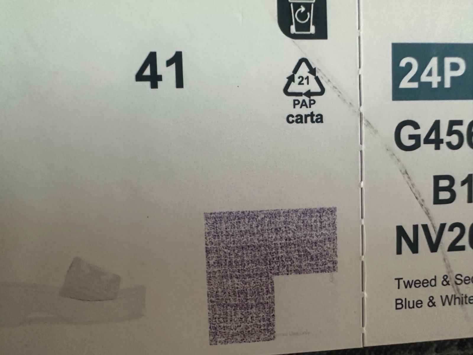 NEW 24P Chanel White Blue Tweed CC LOGO Wedge Slides Sandals Shoes 41 RECEIPT thumbnail 9