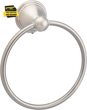 round AB-BR807-SN Modern Towel Ring, 6.3-Inch Diameter, Satin Nickel                