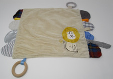 Modern Baby Lion Infant Security Blanket Teether Rattle Crinkle NEW