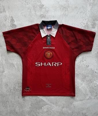 Manchester United 1996 1998 Home Soccer Jersey Football Shirt