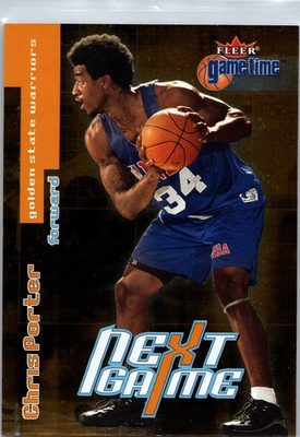 #ad #ad 2000 01 Fleer Game Time #102 Chris Porter # 2500 $1.99