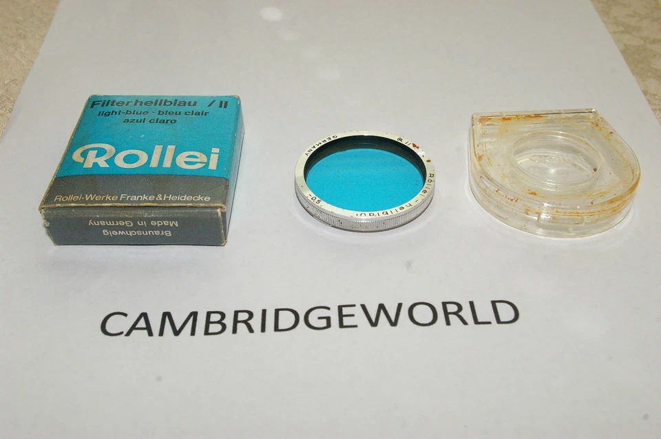 Rollei Rolleiflex Bay II light BLUE filter NEW in the original factory box - Image 2 of 2