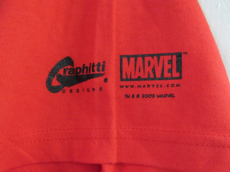 Vintage 2003 Uncanny X-Men Graphitti Designs Graphic T-Shirt 2XL Red NWOT HH666 - Image 2 of 4