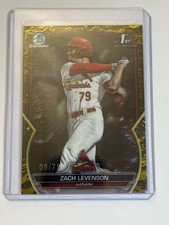 2023 Topps Bowman Chrome Baseball Yellow Lunar Rookie #BDC-149 Zach LEVENSON