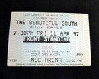 Old Concert Ticket The Beautiful South & Space 10/10/86 1986 NEC Arena England