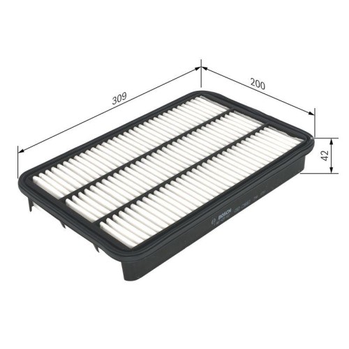 Luftfilter Bosch 1987429162 FüR Gmc Isuzu Opel Toyota Vauxhall Chevrolet Holden-image