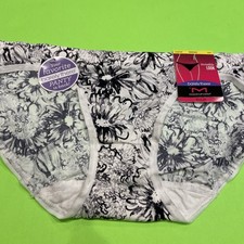 NEW Maidenform Abstract Flower Bikini Panties / Medium /6