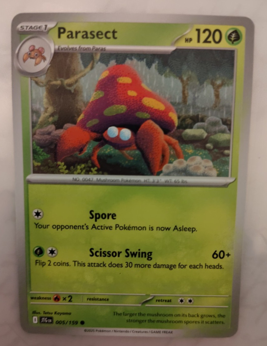 Parasect 005/159 Journey Together Common Near Mint