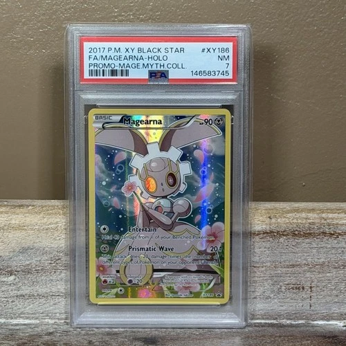 Pokemon TCG SV Black Star Promo Magearna PSA 7 Full Art Holo Card XY186