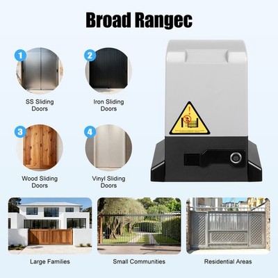 Automatic Gate Opener Sliding Gate Opener Motor Remotes Control 3968lbs,1800kg