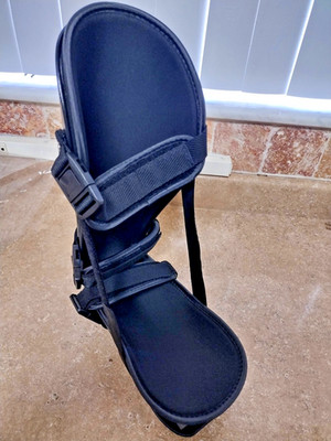 MARS Wellness Plantar Fasciitis Night Splint Medium Black Posterior Boot Fit L/R