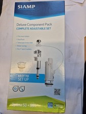 Siamp Deluxe Optima Cistern Component Pack Dual Flush Valve Button & Inlet Valve