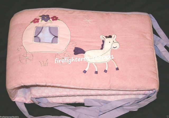 lavender crib bumper