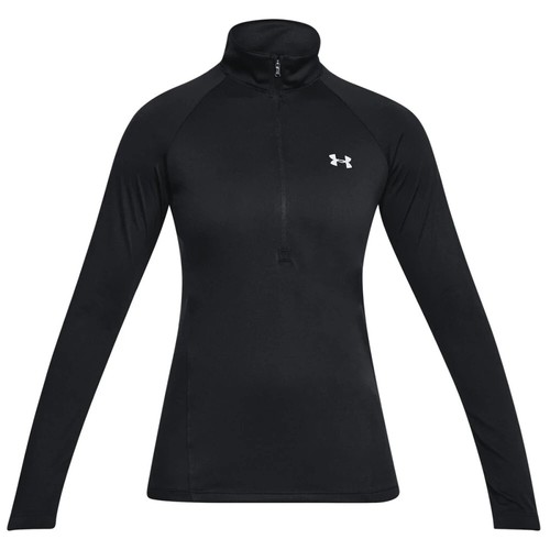Under Armour L48408 Women's Black Tech Half Zip Top Size SP - Picture 3 of 7