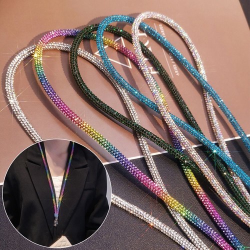 Keychain Diamond Crystal Anti-lost Rope Bright Chain Straps Phone Accessories - 第 1/21 張圖片