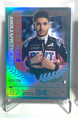 Topps Turbo Attax F1 2024 Gladiator Esterban Ocon Ltd Edition Blue Parallel /299