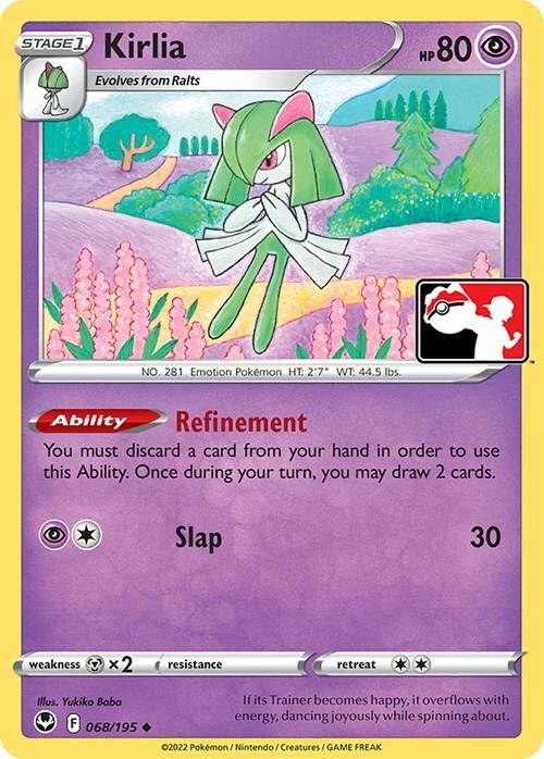 Kirlia 068/195 Prize Pack Series Cards