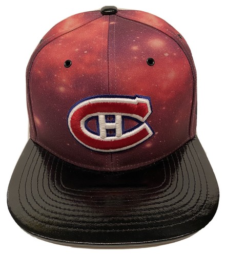 Zephyr NHL Montreal Canadiens "Galaxy" Flat Bill SnapBack Hat NEW WITH TAGS - Picture 2 of 7