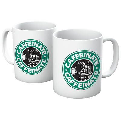 Koffein Dalek Parodie lustig Dr Who Sci Fi Tee Kaffeebecher Tasse in verschiedenen Farben