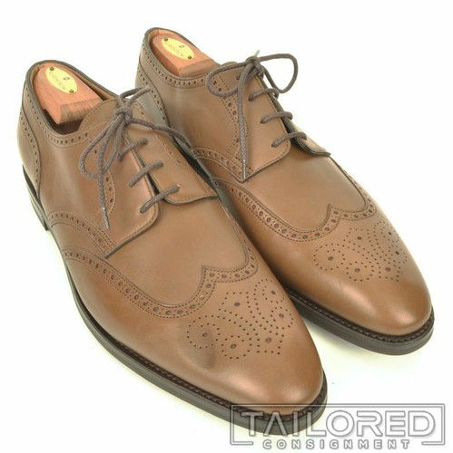 JOHN LOBB Brown Leather Medallion 