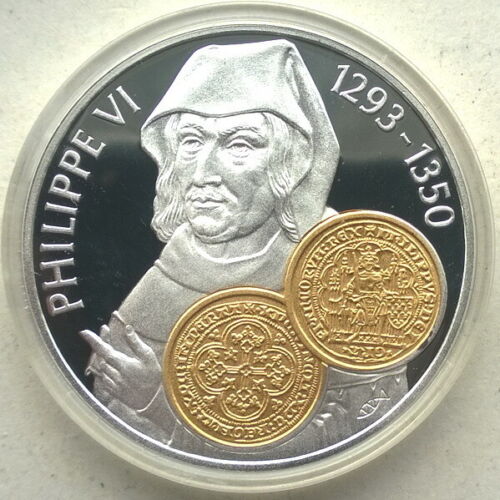 Netherlands Antilles 2001 Philippe VI 10 Gulden Gold Silver Coin,Proof - Afbeelding 1 van 2