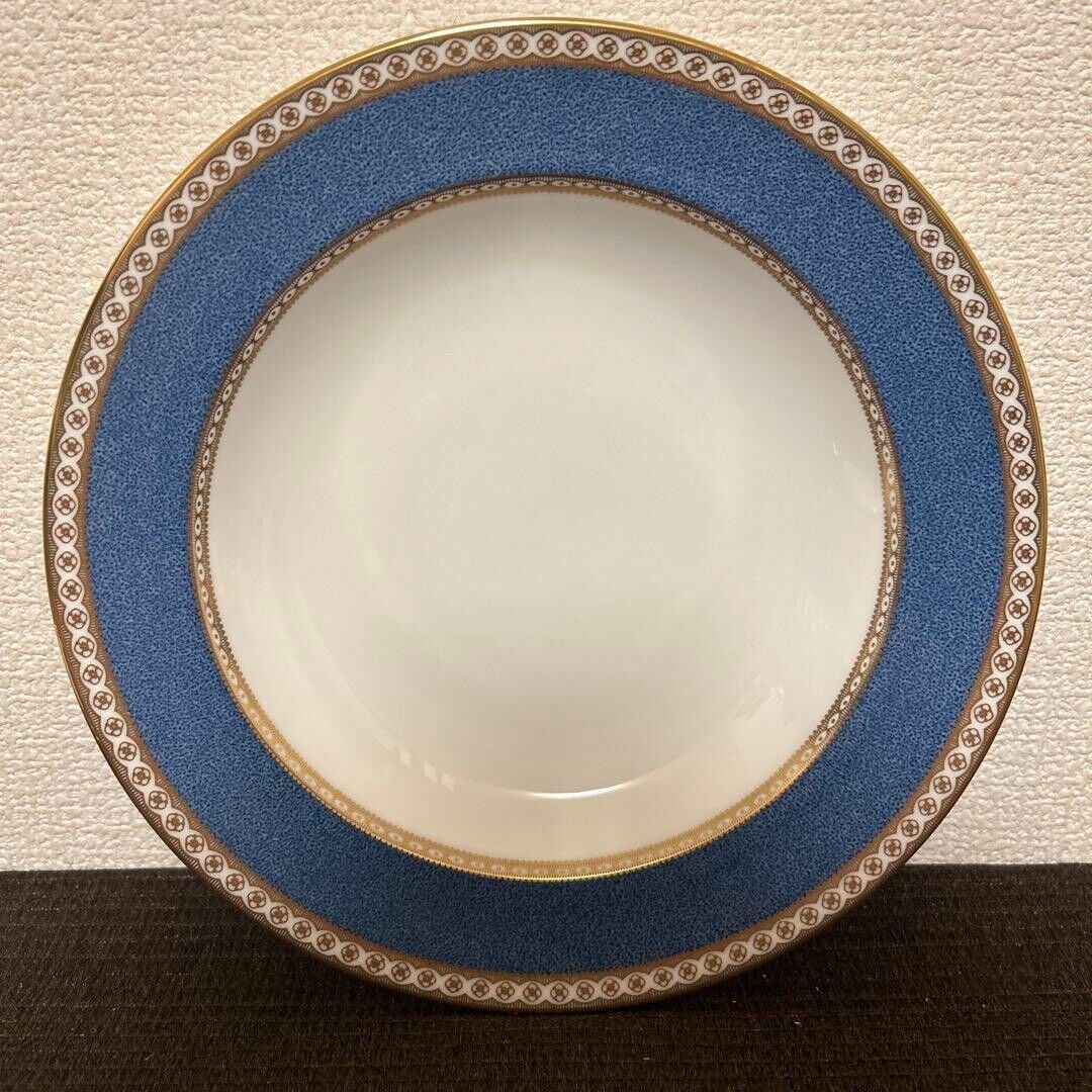 Wedgwood Ulander Powder Blue Soup Dish 3 Set 22.5cm Pasta Wedgwood Ulander Powder Blue Soup Dish 3 Set 22.5cm Pasta