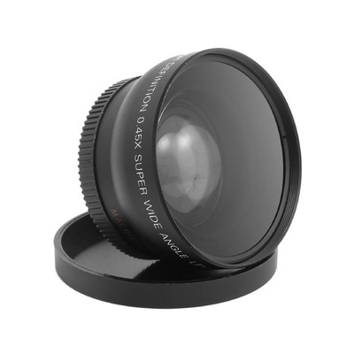 52MM 0.45x Wide Angle Lens + Macro Lens for 52mm DSLR and digital camera I