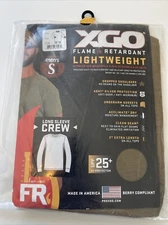 XGO FLAME RETARDANT TAN PHASE 1 LIGHT WEIGHT LONG SLEEVE SHIRT SIZE Small NEW