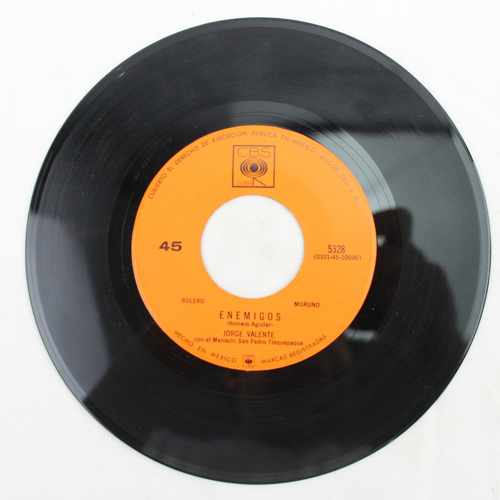 Jorge Valente Enemigos Te Sigo Amando 45 RPM Record VG+ 5328