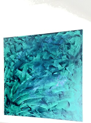 P. Lambert / vert rencontre bleu / Ölgemälde Minotti Italia UNIKAT