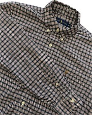 Ralph Lauren Shirt Men Size M Plaid OCBD Oxford Colored Pony Green, Blue, Red
