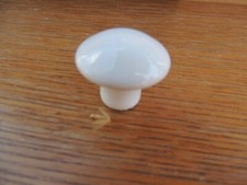 25 New White Ceramic Mushroom Knobs Cabinet Hardware 922