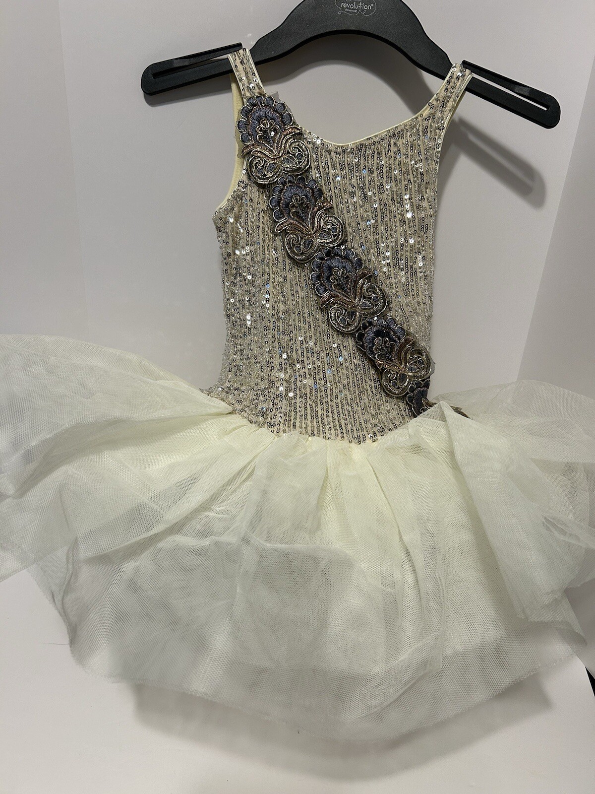 Revolution Dancewear Costume Ivory Size MC - image 9
