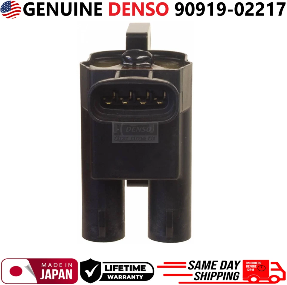 Bobinas de encendido OEM DENSO x2 genuinas para Toyota I4 1997-2001, 90919-02217 Foto 3 de 4
