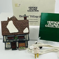 Dept 56 Tutbury Printer NEW 1990 Dickens Village Series Retired W/ Light NIB