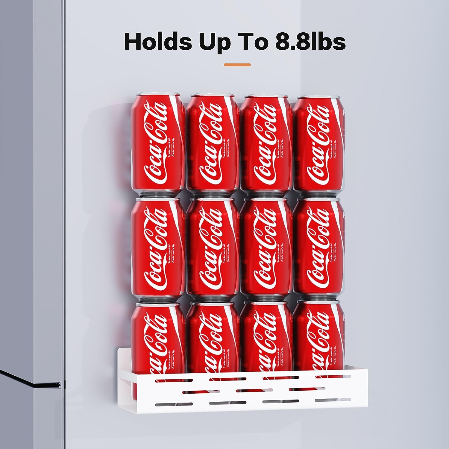 Spice Rack for Refrigerator, 8 Hooks, 4 Pack Fridge Shelves, S eBay