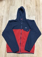 Patagonia Kids Micro D Snap Fleece Full Zip Hoodie Jacket Blue Boys Sz XXL 16-18