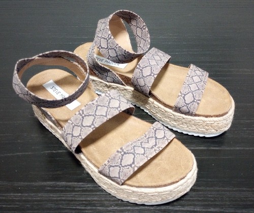 NWOT Steve Madden Size 9 Chunky Beige Espadrilles - Picture 3 of 6