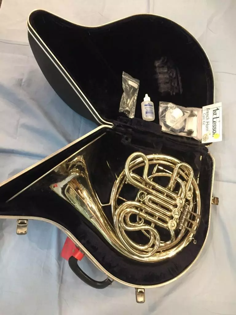 Conn 8D Pro French Horn Nickel Plated USA Made 1985 With Original