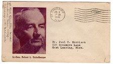 Linto WWII Patriotic 1945 Lt General Eichelberger FREE Chicago IL