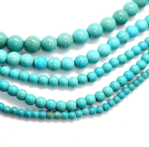 Turquoise Beads Gemstone Craft Stones 4mm to 10mm x5 Strands - Picture 3 of 9