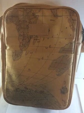 Picnic Time World Map Insulated Picnic Bag With Straps With Some Accessories