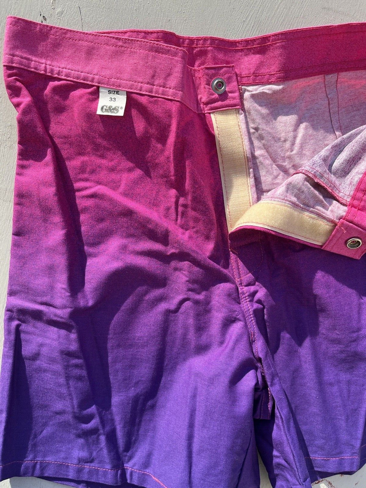 Men's Vintage Gordon & Smith Surfgear Trunks Multicolor 33 Swim Beach 80s image 8