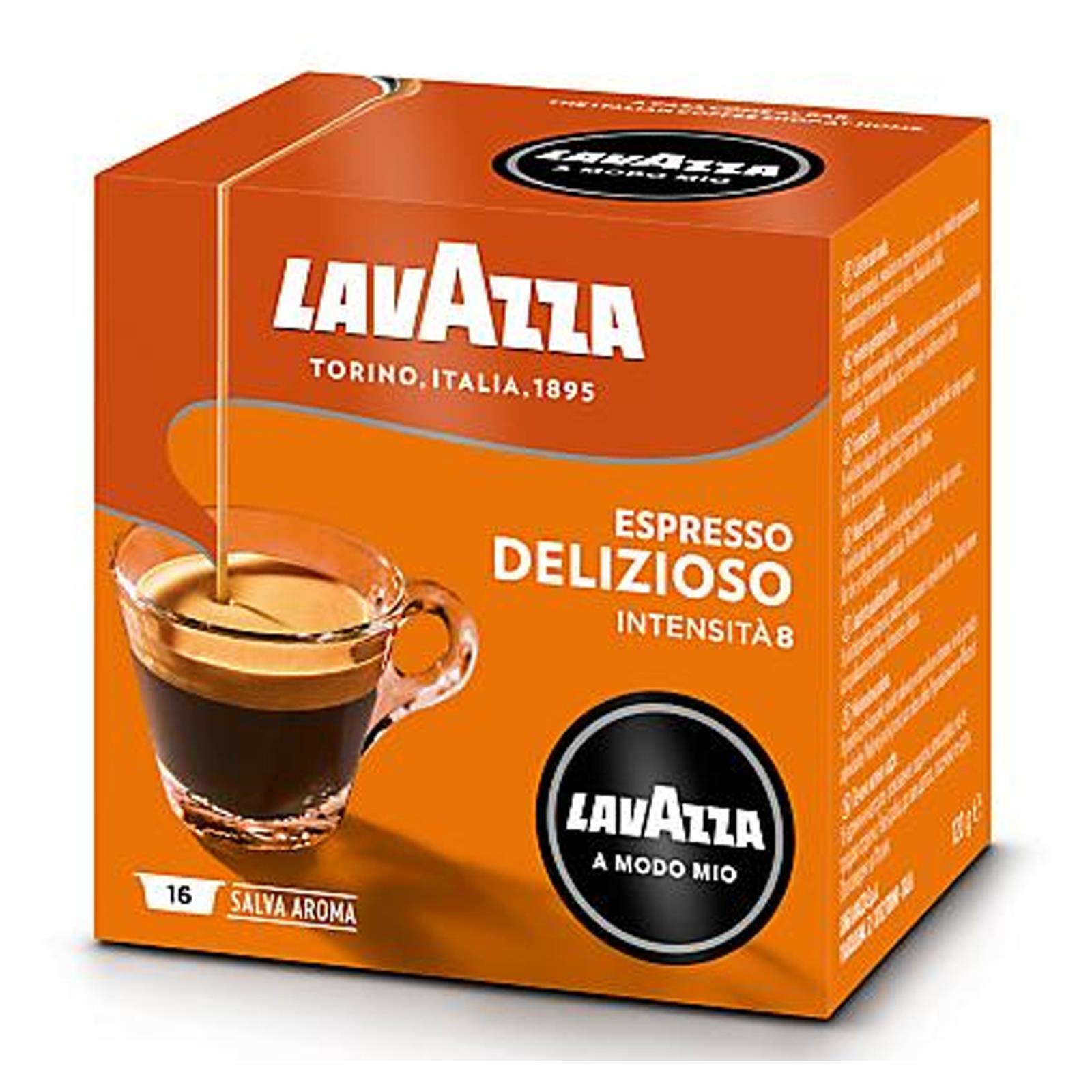 CAFFE' IN CAPSULE LAVAZZA 16 PZ ESPRESSO DELIZIOSO COMPATIBILI A MODO MIO CAFFE