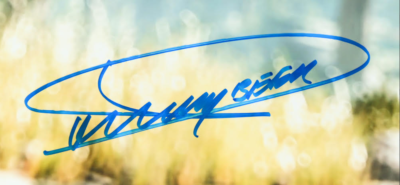 DICKEY BEER Signed-Star Wars BIKER SCOUT 11x14 Photo (Prestine