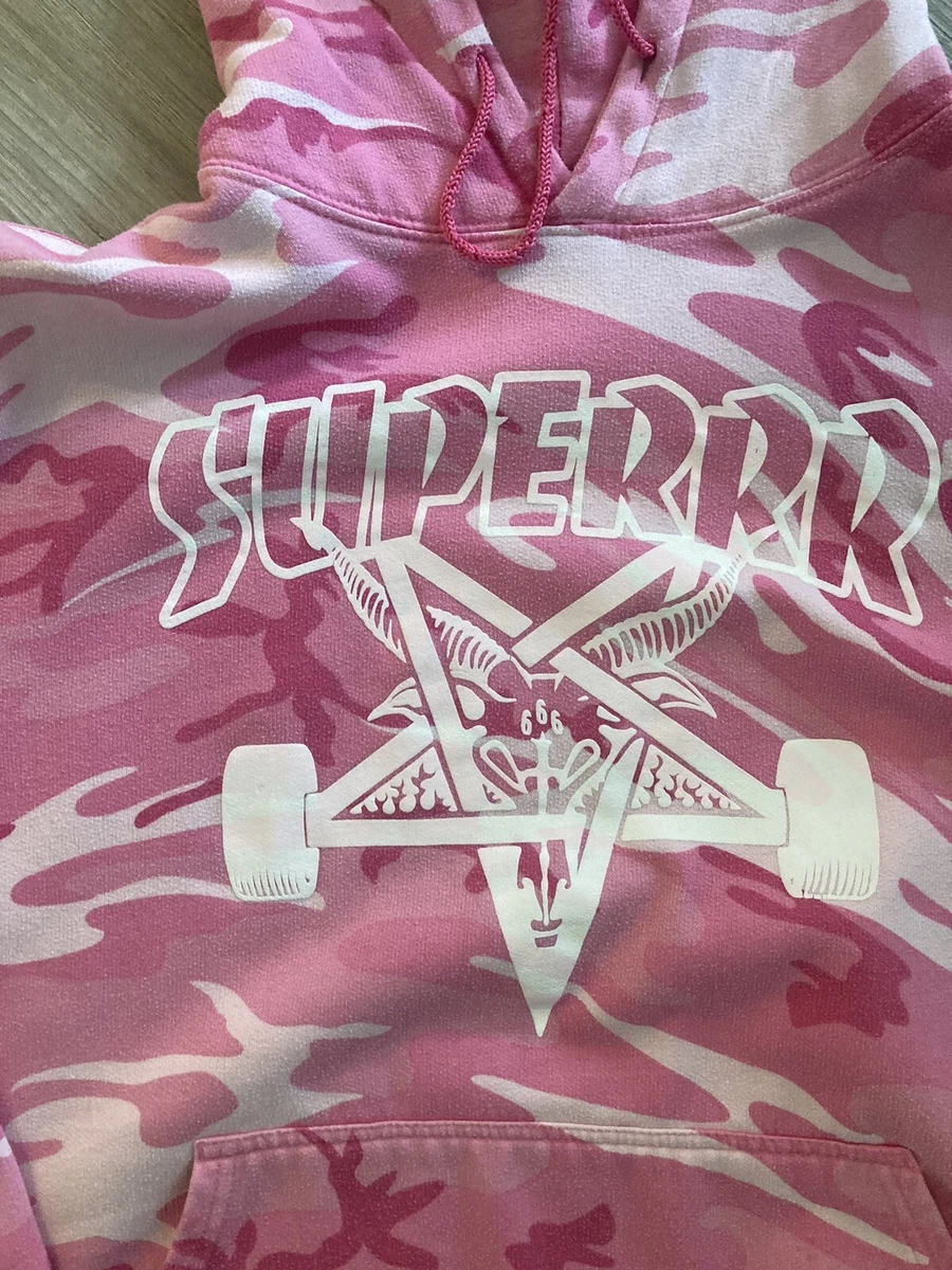 SUPERRRADICAL ❌ THRASHER pink camo hoodie size Large Lil Peep Benz Truck  💖🔥 | eBay